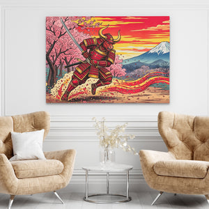 Bull Samurai Charging — Bull Samurai Charging brown chairs land 233