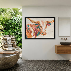 Bull Zentangle Sienna — Bull Zentangle Sienna Outdoor Bathroom Land 167