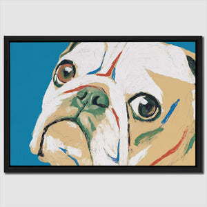 Bulldogs Turquoise Dream - Luxury Wall Art