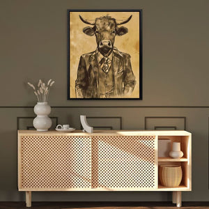 Bullish Broker - Large Minimalist Canvas Print