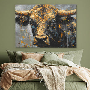 Bullish Dreamer - Wall Art in Black Frame