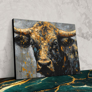 Bullish Dreamer - Animals Canvas Wall Art