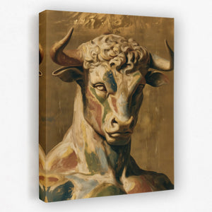 Bull's Amber Renaissance - Luxury Wall Art