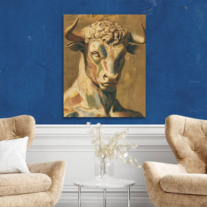 Bull's Amber Renaissance - Luxury Wall Art