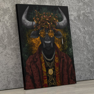 Bull's Autumn Crown - Luxury Wall Art