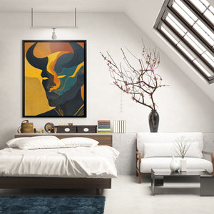 Bull's Copper Fury - Luxury Wall Art