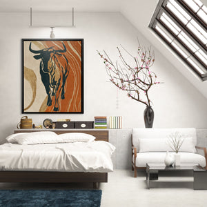 Bull's Earthen Thunder - Luxury Wall Art