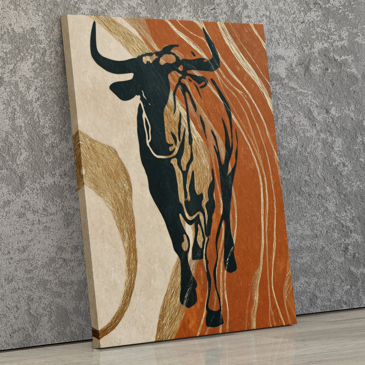 Bull's Earthen Thunder - Luxury Wall Art