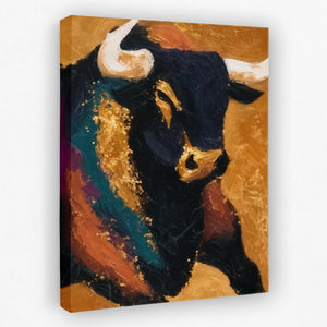 Bull's Golden Crown - Luxury Wall Art