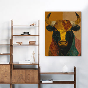Bull's Golden Hour - Luxury Wall Art
