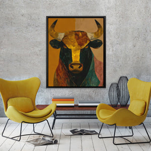 Bull's Golden Hour - Luxury Wall Art