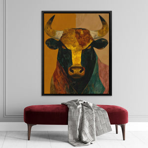 Bull's Golden Hour - Luxury Wall Art