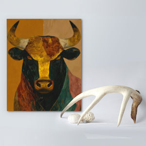 Bull's Golden Hour - Luxury Wall Art