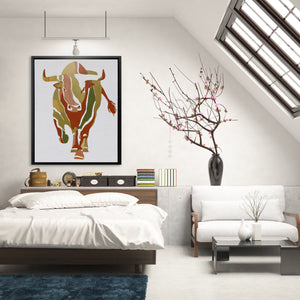 Bull's Rust Legacy - Luxury Wall Art