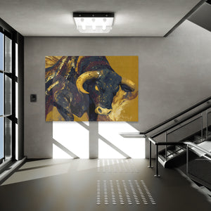 Bulls Sapphire Tapestry - Luxury Wall Art