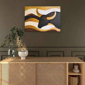 Bull’s Silhouette - Luxury Wall Art