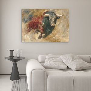 Bulls Thunder Moment - Luxury Wall Art