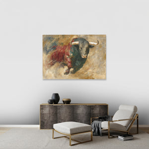 Bulls Thunder Moment - Luxury Wall Art