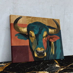 Bulls Turquoise Spirit - Luxury Wall Art