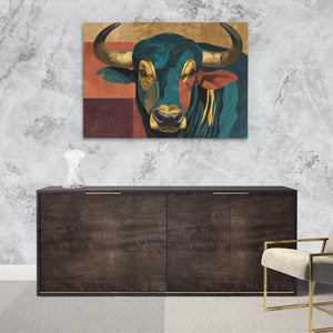 Bulls Turquoise Spirit - Luxury Wall Art