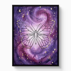 Butterfly Gilded Galaxy โ butterfly gilded galaxy white studio framed black