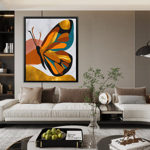 Butterfly Golden Ascent - Luxury Wall Art