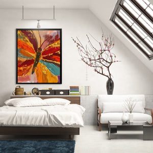 Butterfly Golden Symmetry — Butterfly Golden Symmetry Lighted Room 143