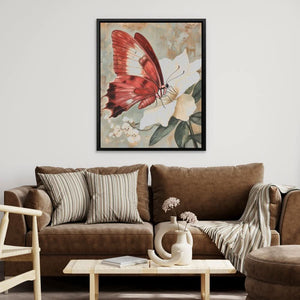 Butterfly’s Graceful Landing - Luxury Wall Art