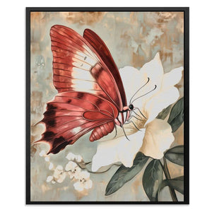 Butterfly’s Graceful Landing - Luxury Wall Art