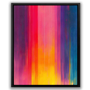a picture of a multicolored painting on a wall