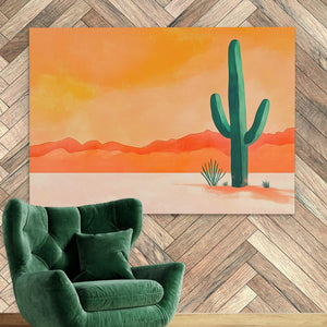 Cactus in the Desert - Luxury Wall Art