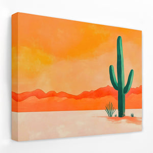Cactus in the Desert - Luxury Wall Art