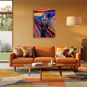 Calavera's Scream — calavera's scream sq orange room 2 1port flush print
