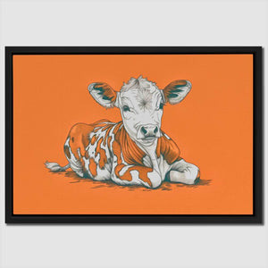 Calf’s Day Out - Luxury Wall Art