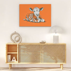 Calf’s Day Out - Luxury Wall Art
