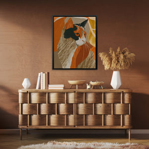 Calico Autumn Contemplation - Luxury Wall Art