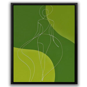 Calm Core - Abstract Wall Art in Black Frame