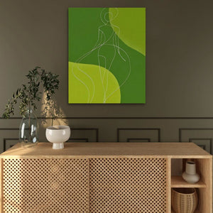 Calm Core - Figurative White Canvas Wall Art