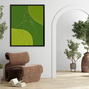 Calm Core - Green Wall Art for Bedroom