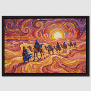 Camel Caravan Sunset โ Camel Caravan Sunset Close Up Landscape 59