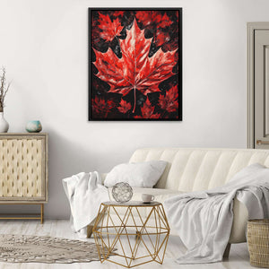 Canadian Maple Leaf - Red Wall Art