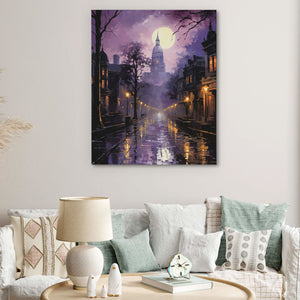 Capitol City - Purple Canvas Wall Art