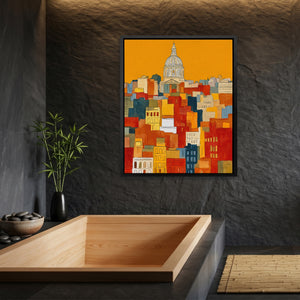 Capitol Dome Ochre — Capitol Dome Ochre Bamboo Bathroom Port 4