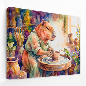 Capybara Crafting Clay โ Capybara Crafting Clay Landscape Side View Mirror Wrap 109