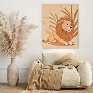 Cartoon Lion - Luxury Wall Art