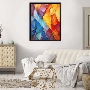 Carved Palette - Colorful Rainbow Canvas Print