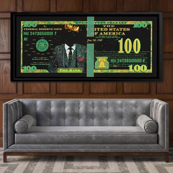 Cash King $100 Bill in a room