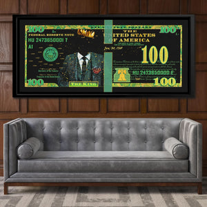 Cash King $100 Bill - Luxury Wall Art