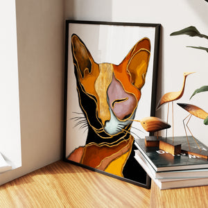 Cat Geometric Planes — Cat Geometric Planes New Living Room Wall Apartment Zoom 185