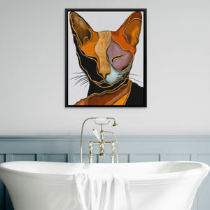 Cat Geometric Planes — Cat Geometric Planes Bathtub Wall Art 25
